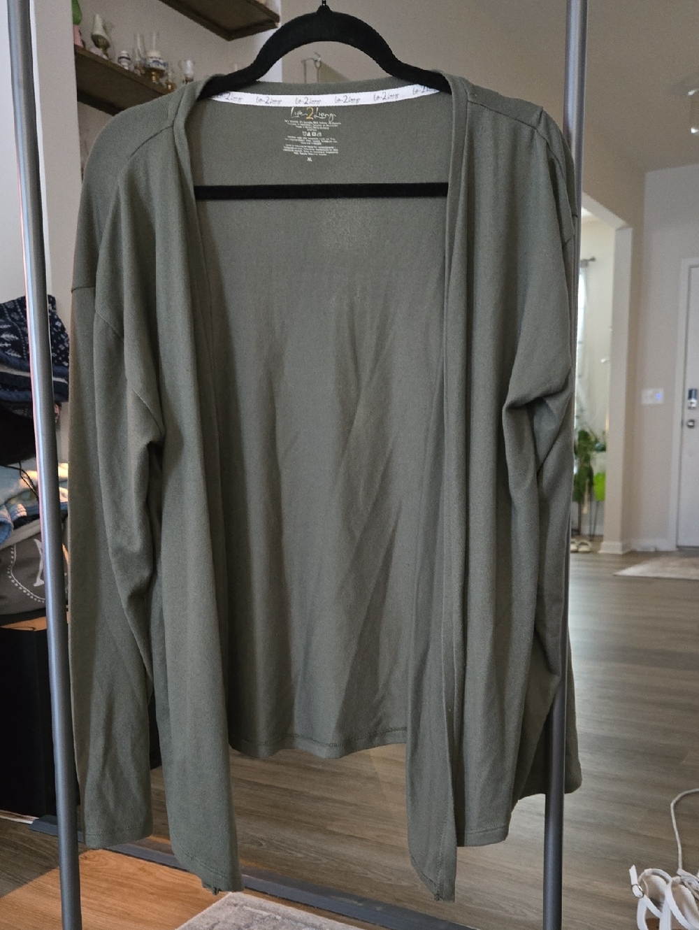 Live 2 Lounge Olive Green Cardigan